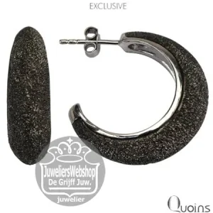 Quoins Oorbellen ZED-01-ED Exclusive Creolen Zilver