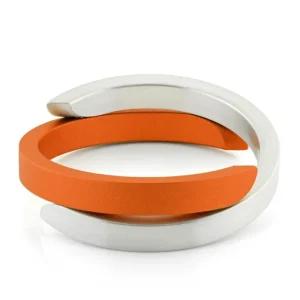 Clic armband A1O oranje en mat
