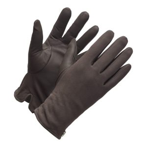 Fay (Suède) Grijze Lederen Dames Handschoenen met Comfortabele Wollen Voering & Touch Functie