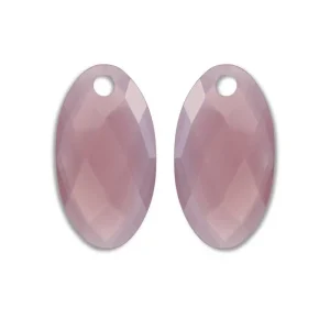Sparkling Jewels Facet Pink Opalite Ear Leaf EAGEM66-FCLF-L