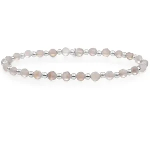 Sparkling Jewels Additional Grey Agate Interstellar Armband SB-GEM31-3MM-MIX