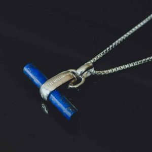 Taj Amsterdam Zilveren T-bar hanger Binh MP13 Blauw