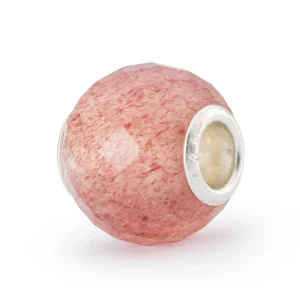Trollbeads kraal TSTBE-00033 Gefacetteerde Aardbeienkwarts