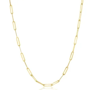 Zinzi Gold Collier ZGC298 Goud Paperclip